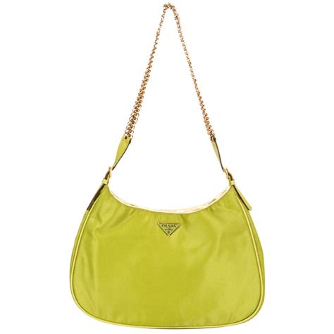 prada nylon lime green purse|prada nylon purses.